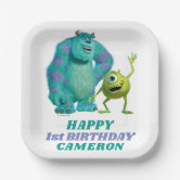 Monsters Inc. Happy Birthday Paper Plates | Zazzle