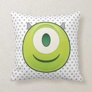 Monsters, Inc. Mike Emoji Throw Pillow