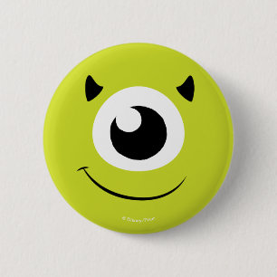 Monsters Inc.   Mike Face Button