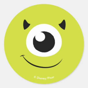 Monsters Inc. Mike Face Classic Round Sticker