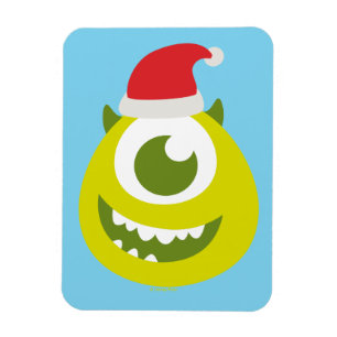 Monsters Inc. Mike in Santa Hat Magnet