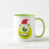 Monsters Inc. | Mike in Santa Hat Two-Tone Coffee Mug | Zazzle