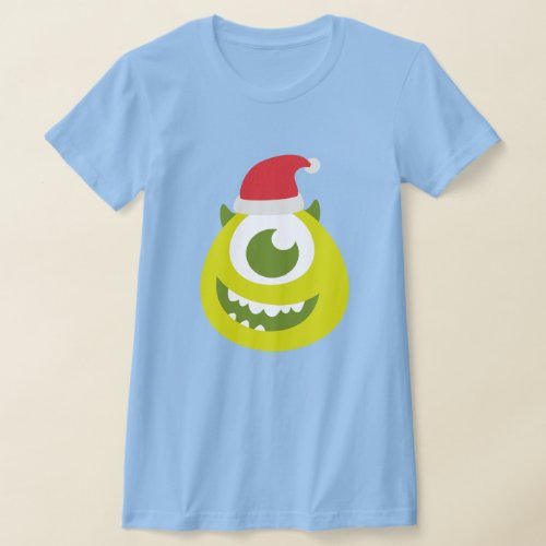 Monsters Inc  Mike in Santa Hat T_Shirt