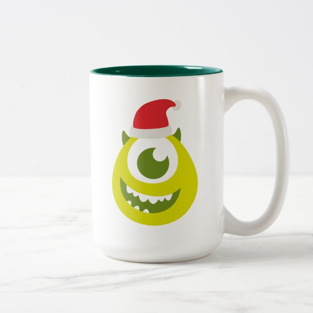 Monsters Inc. | Mike in Santa Hat Two-Tone Coffee Mug (Right)