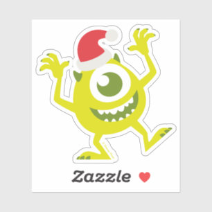 Monsters Inc. Mike Santa Claus Dance Sticker