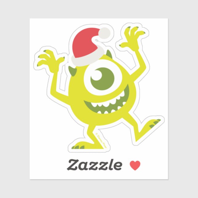 Monsters Inc. | Mike Santa Claus Dance Sticker (Sheet)