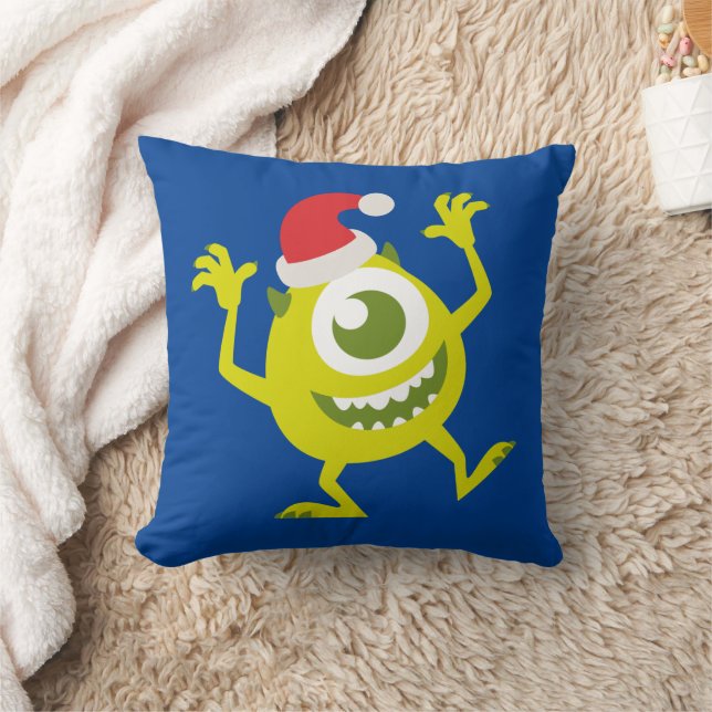 Monsters Inc. | Mike Santa Claus Dance Throw Pillow (Blanket)