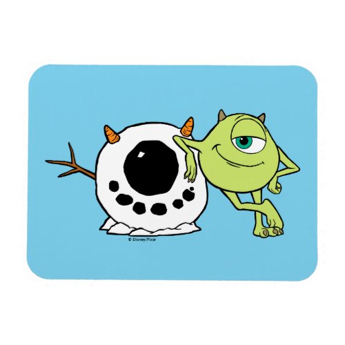 Monsters Inc  Mike  Snowman Magnet