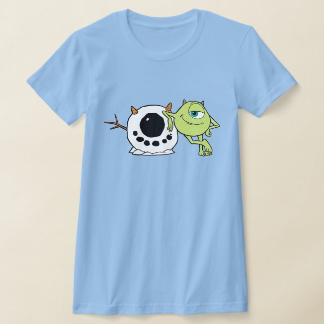 Monsters Inc. | Mike & Snowman T-Shirt (Laydown)