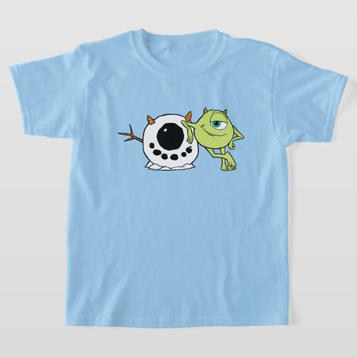 Monsters Inc  Mike  Snowman T_Shirt