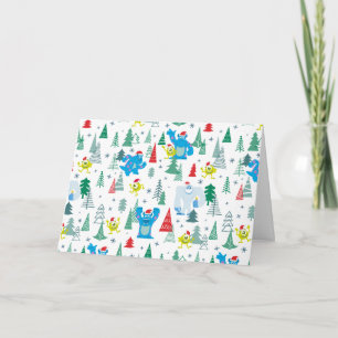 Monsters Inc.   Mike & Sulley Christmas Pattern Card