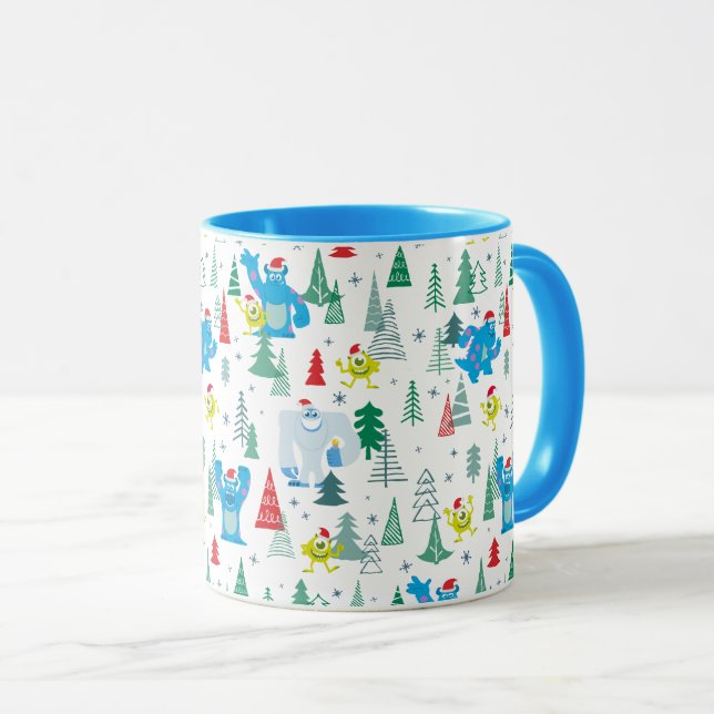 Monsters Inc. | Mike & Sulley Christmas Pattern Mug (Front Right)
