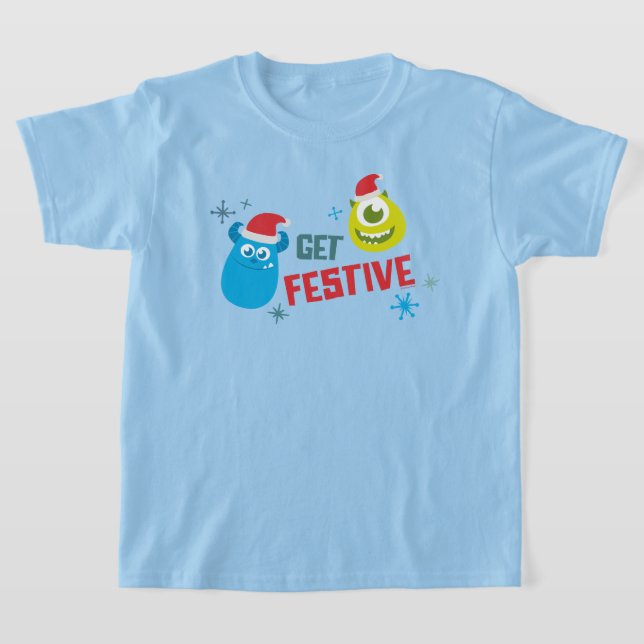 Monsters Inc. | Mike & Sulley Get Festive T-Shirt (Laydown)