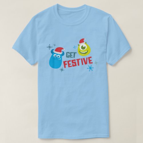 Monsters Inc  Mike  Sulley Get Festive T_Shirt
