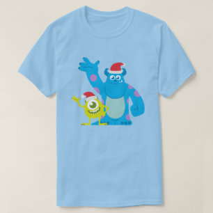 Monsters Inc. Mike & Sulley Santa Claus Wave T-Shirt