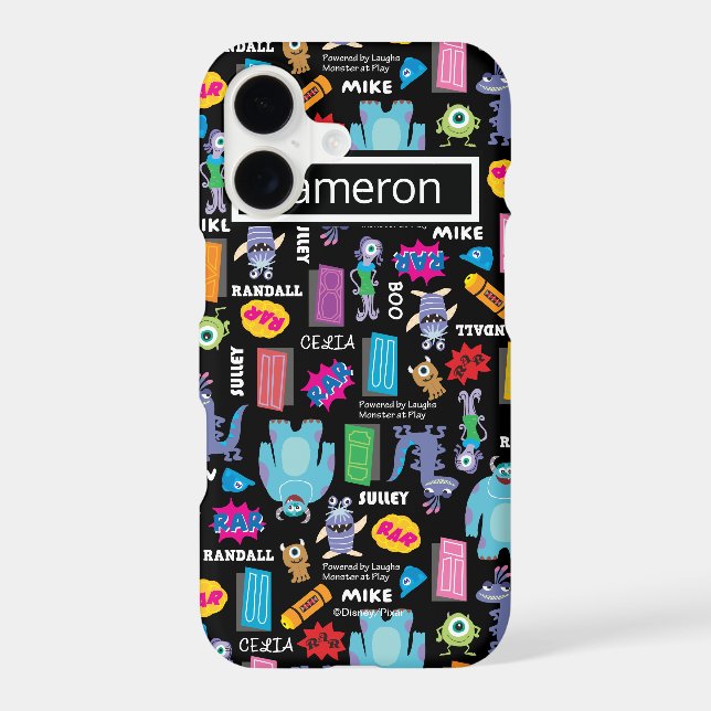 Monsters, Inc. | Pattern | Your Name Iphone Case (Back)