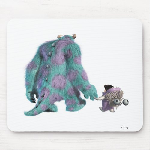 Monsters Incs Boo  Sulley walking away Disney Mouse Pad