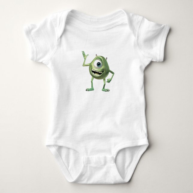Monsters, Inc.'s Mike Waving Disney Baby Bodysuit (Front)