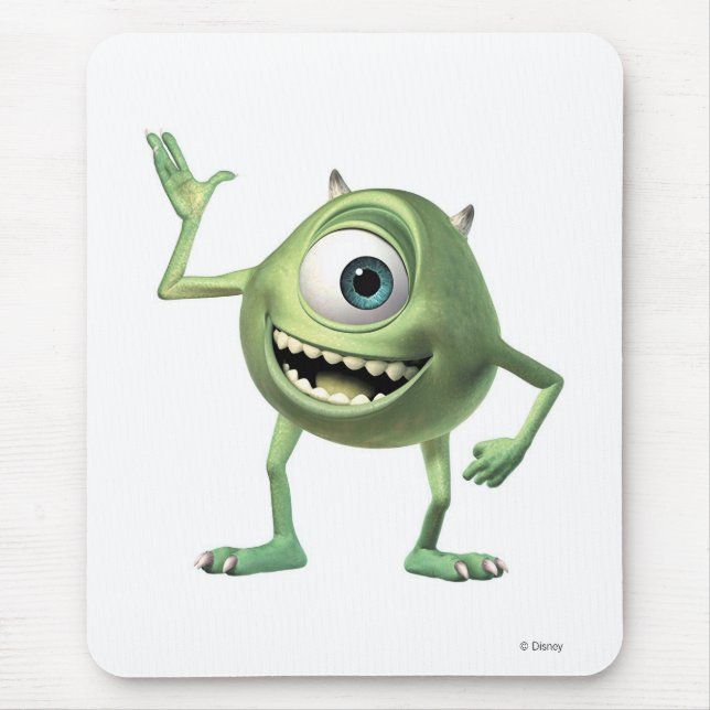 Monsters, Inc.'s Mike Waving Disney Mouse Pad (Front)