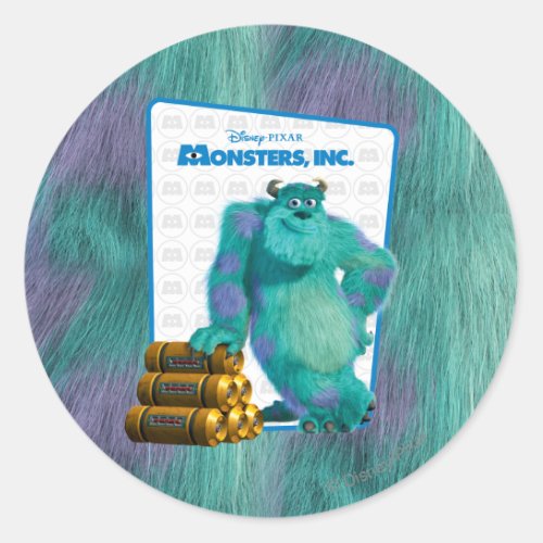 Monsters, Inc. Sulley Classic Round Sticker