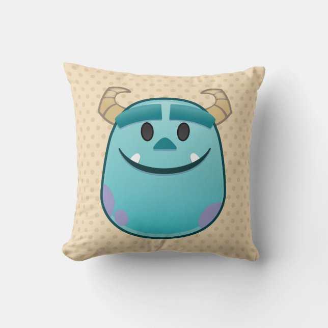 Monsters, Inc. | Sulley Emoji Throw Pillow (Front)
