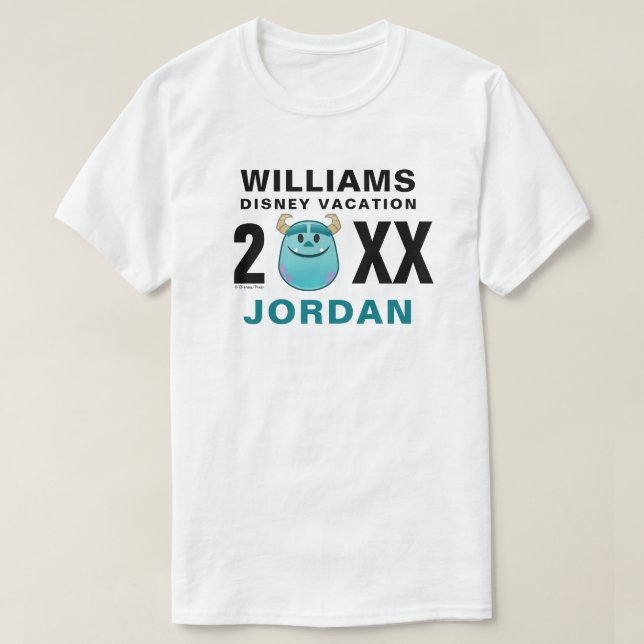 Monsters, Inc. | Sulley - Family Vacation & Year T-Shirt (Design Front)