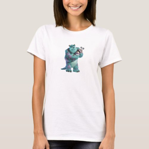 Monsters Inc Sulley holding Boo in costume in arms T_Shirt