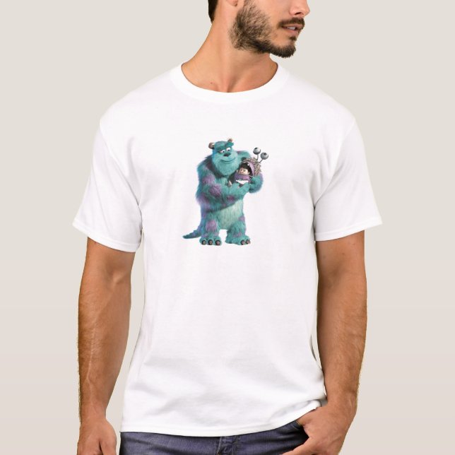 Monsters Inc Sulley holding Boo in costume in arms T-Shirt (Front)
