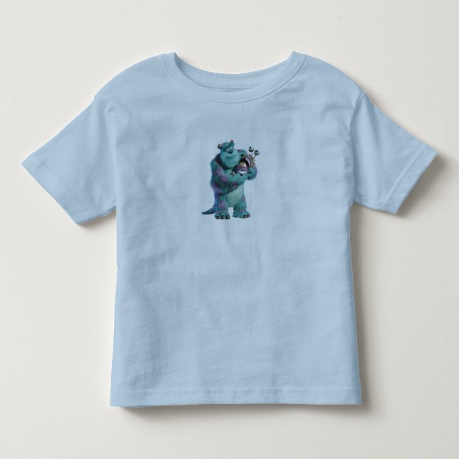 Monsters Inc Sulley holding Boo in costume in arms Toddler T-shirt (Front)