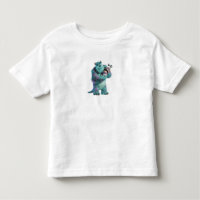Monsters Inc Sulley holding Boo in costume in arms