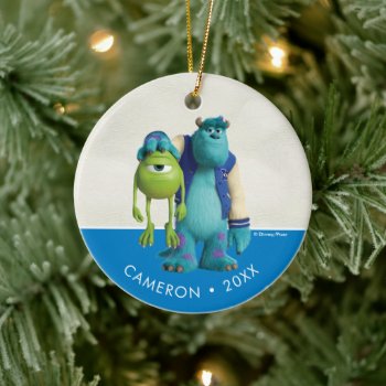 Monsters Inc. | Sulley Holding Mike Ceramic Ornament by disneypixarmonsters at Zazzle