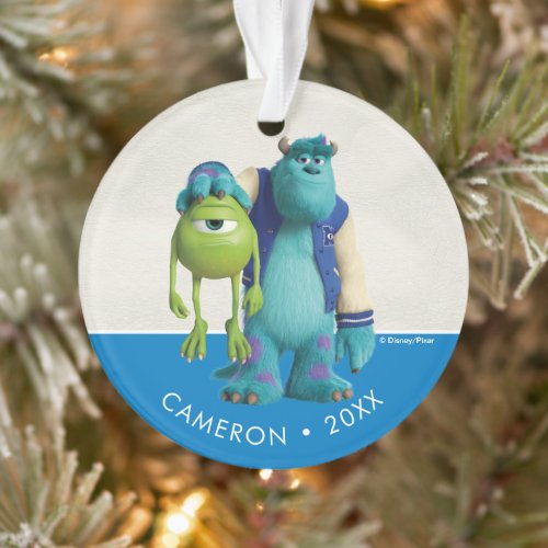 Monsters Inc  Sulley Holding Mike Ornament