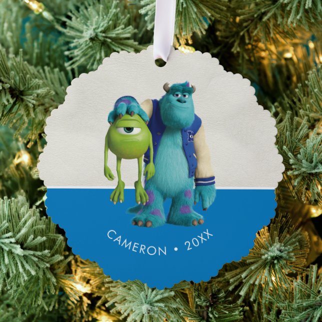 Monsters Inc. | Sulley Holding Mike Ornament Card (Insitu (Tree))