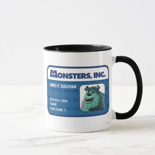 Monsters Inc. Sulley ID card Mug (Right)
