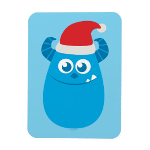 Monsters Inc. Sulley Santa Hat Smile Magnet