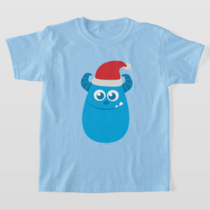 Monsters Inc. Sulley Santa Hat Smile T-Shirt