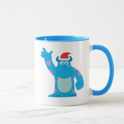 Monsters Inc  Sulley Santa Hat Wave Mug