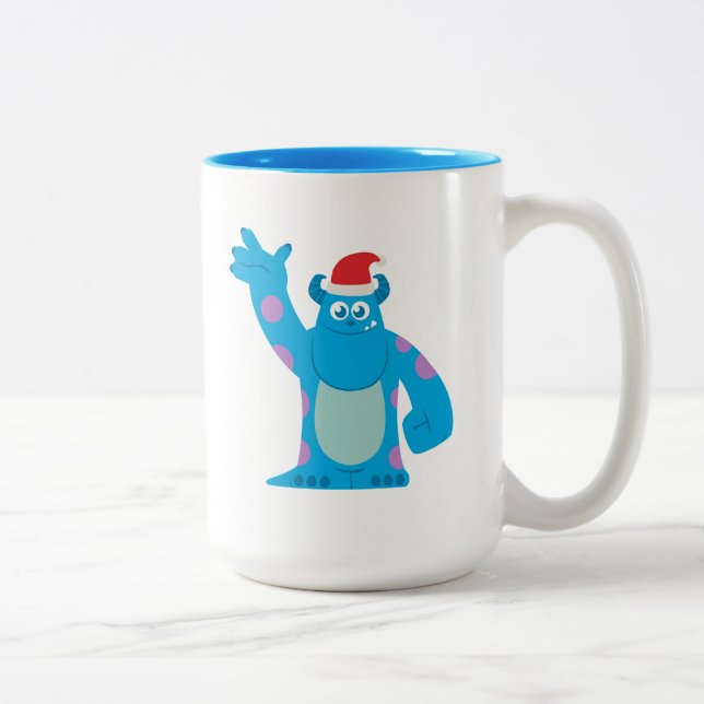 Monsters Inc. | Sulley Santa Hat Wave Two-Tone Coffee Mug (Right)
