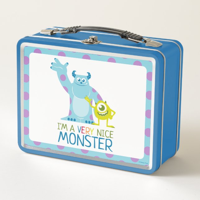 Monsters Inc. Very Nice Monster Metal Lunch Box (Front)