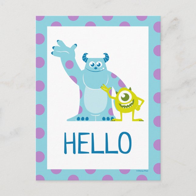 Monsters Inc. Very Nice Monster Postcard (Front)