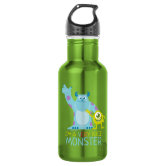 Mike Monsters University Est. 1313 light Water Bottle | Zazzle