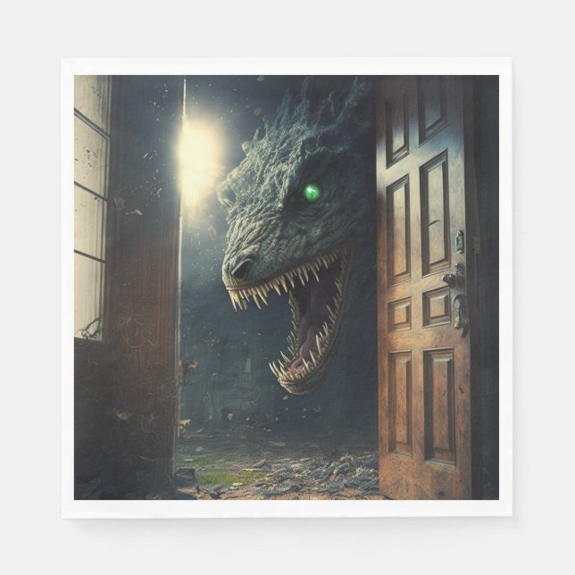 Monsters lurk napkins (Front)