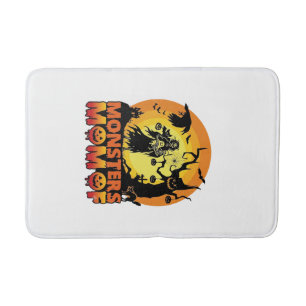 Monsters Mom Halloween Monster Ghost Skeleton Spoo Bath Mat