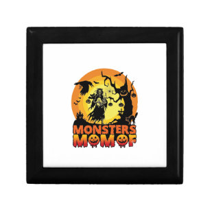Monsters Mom Halloween Monster Ghost Skeleton Spoo Gift Box