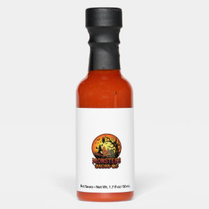 Monsters Mom Halloween Skeleton Pumpkin Owl Spooky Hot Sauces