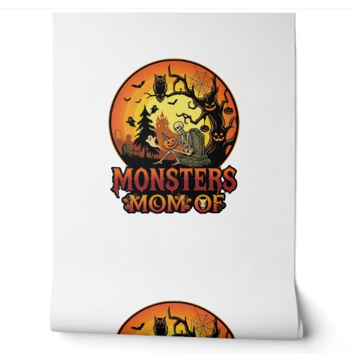 Monsters Mom Halloween Skeleton Pumpkin Owl Spooky Wallpaper