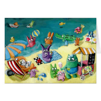 Monsters on the Beach Cards