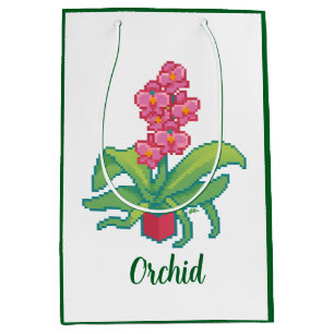 Monsters, Orchid Pixelart, Pixel Art  Medium Gift Bag