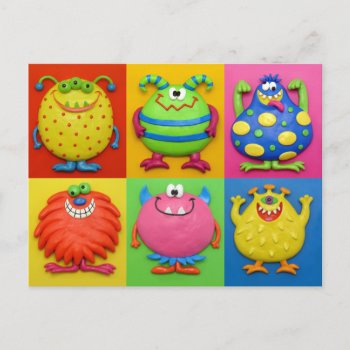 Monsters Postcard by AmyVangsgard at Zazzle
