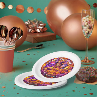 Monster's Table at Halloween party personalized Paper Plates